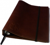 Caramel Brown Leather 7-Ring Binder